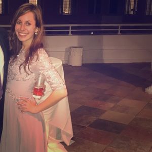 Custom Made Floor Length Chiffon Dress